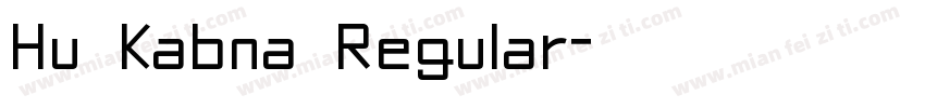 Hu Kabna Regular字体转换